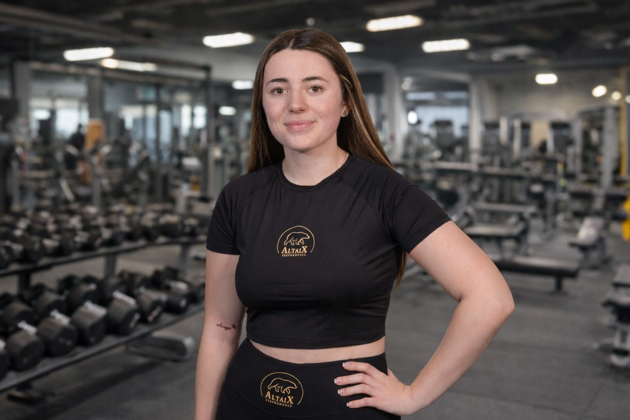 First Edition Women’s Crop Top (Black/Gold)