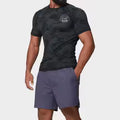 Men's Seamless Performance T-Shirt in Midnight Black
